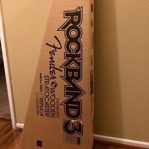 Rockband 3 Fender wooden Stratocaster Xbox 360